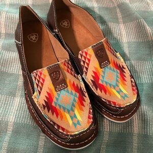 Ariat Women's Brown and Multicolor Patterned Loafers